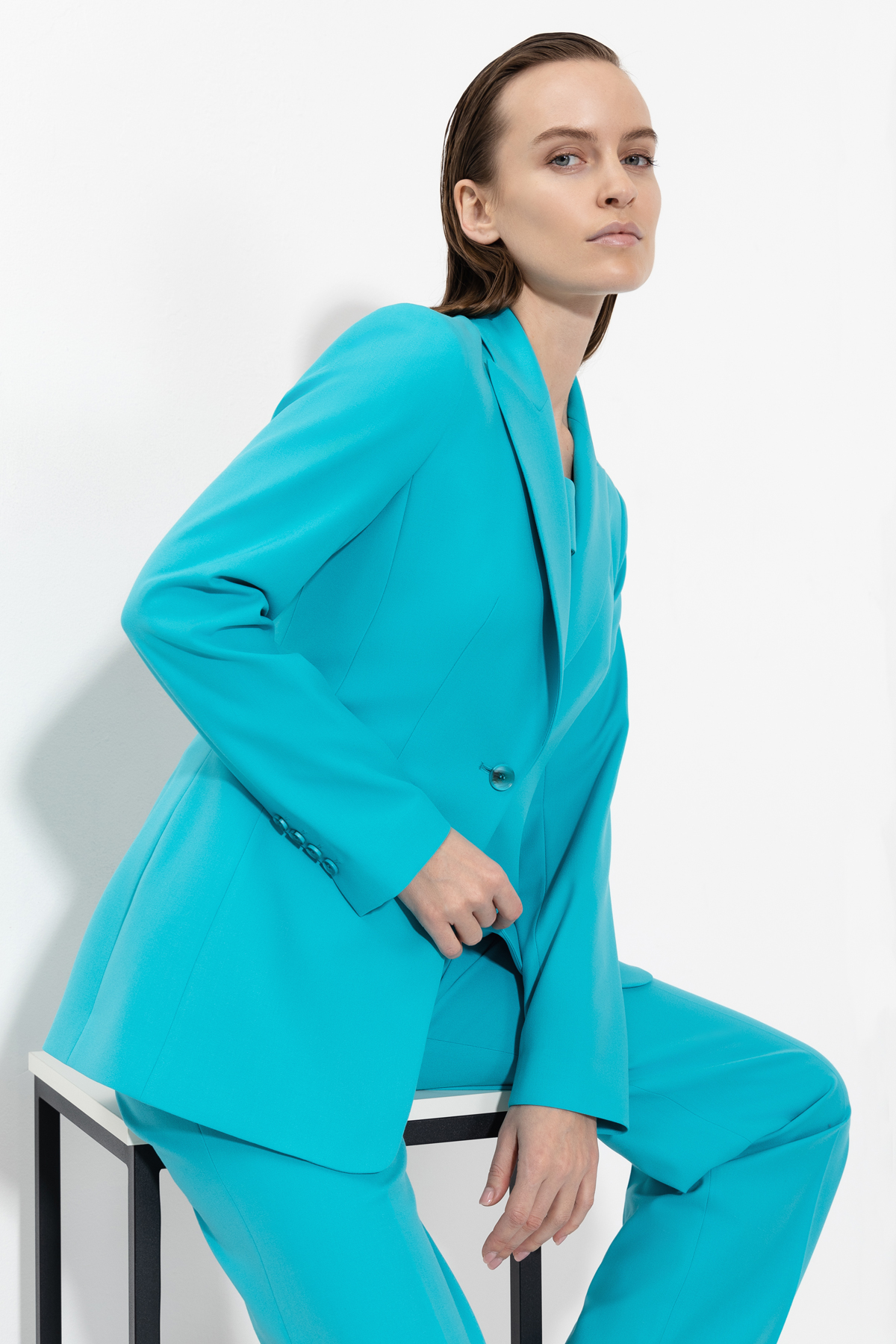 Jacket female ЖАКЕТ VASSA&Co Голубой