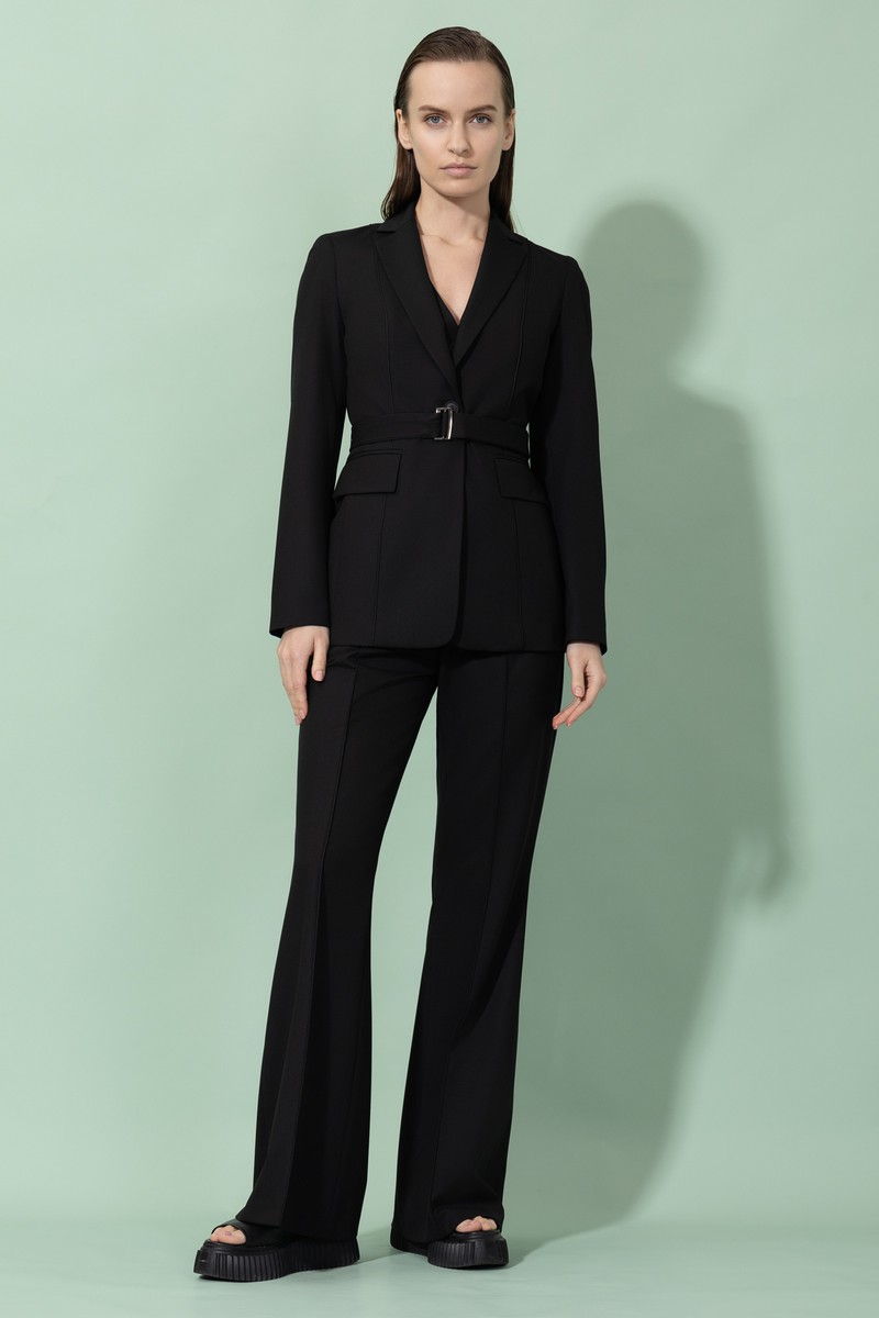 Trousers VASSA&Co, пол female, цвет black