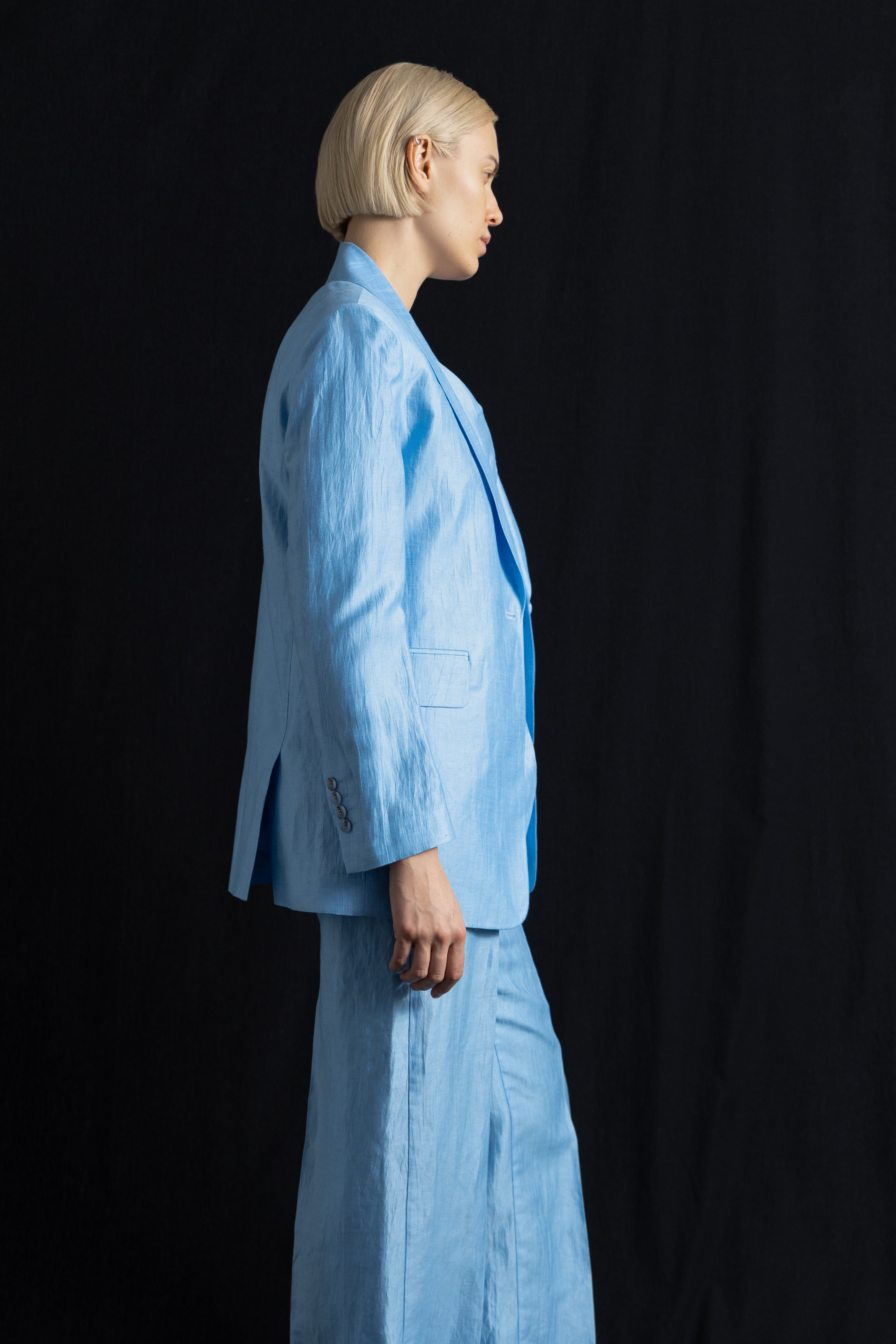 Trousers female БРЮКИ VASSA&Co Синий