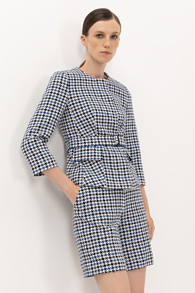 Жакет VASSA&Co, пол женский, цвет синий