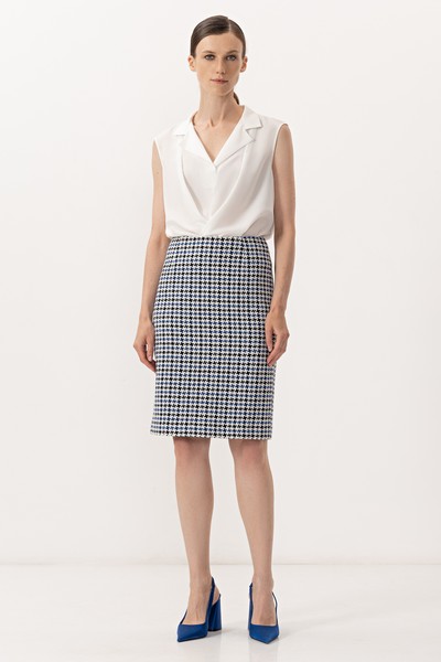 Юбка VASSA&Co, пол женский, цвет синий