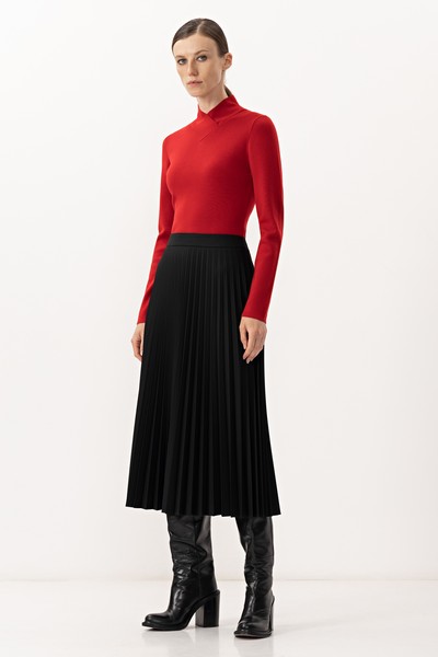 Skirt VASSA&Co, пол female, цвет black