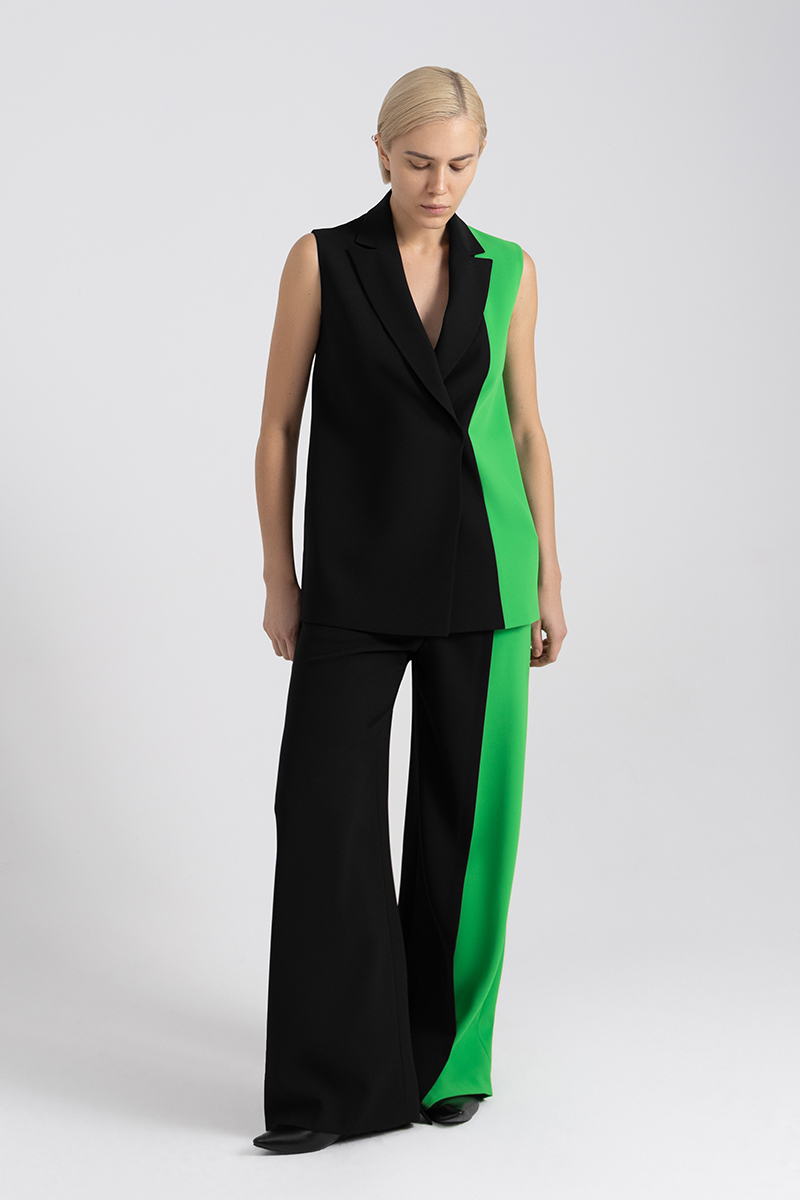 Trousers female БРЮКИ VASSA&Co Black