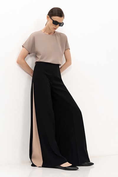 Брюки VASSA&Co, пол женский, цвет черный