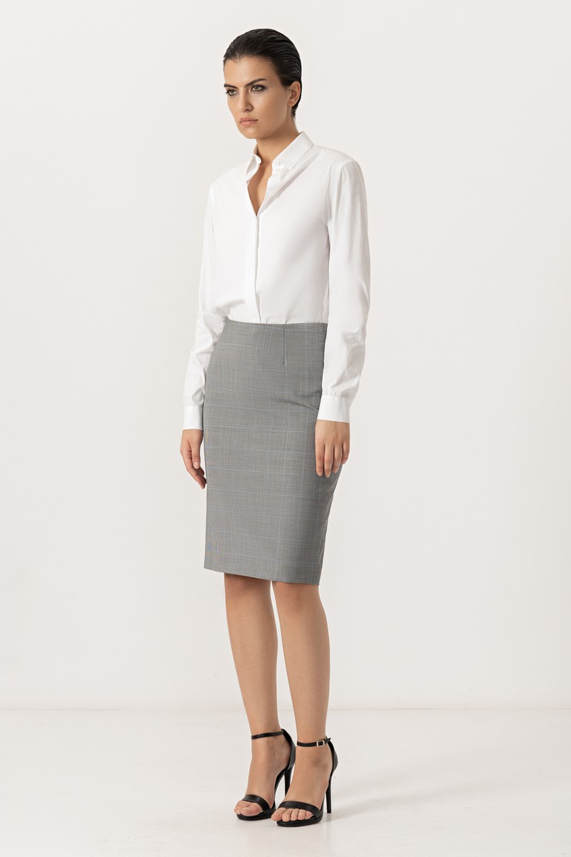 Skirt female ЮБКА VASSA&Co Серый