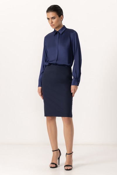 Юбка VASSA&Co, пол женский, цвет синий