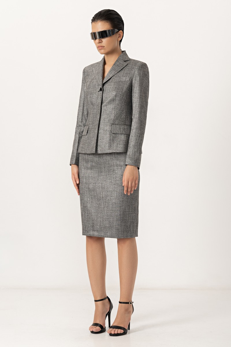 Jacket female ЖАКЕТ VASSA&Co Серый