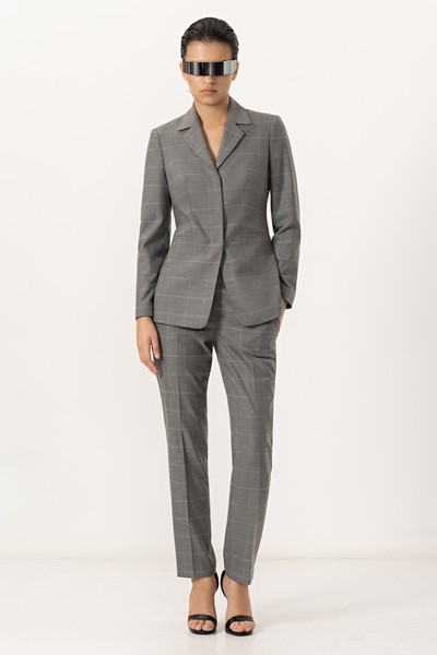 Брюки VASSA&Co, пол женский, цвет серый