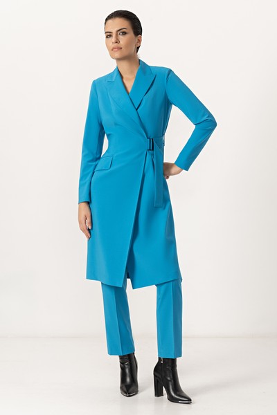 Платье-жакет VASSA&Co, пол женский, цвет голубой