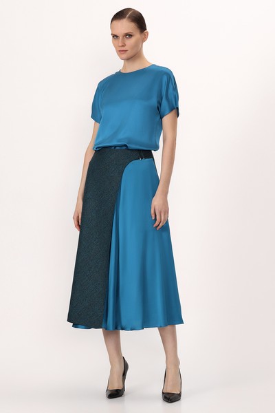 Юбка VASSA&Co, пол женский, цвет зеленый