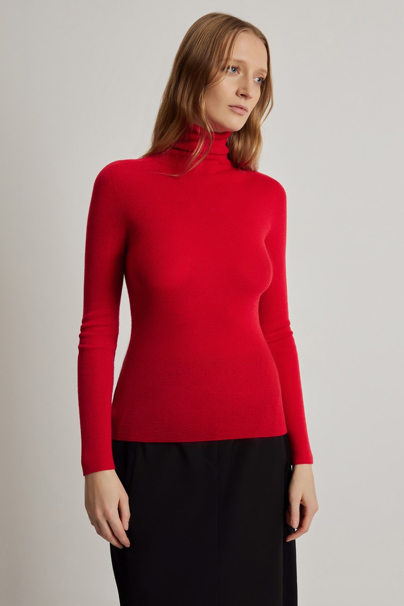 Pullover female ДЖЕМПЕР ЖЕНСКИЙ VASSA CODE Red
