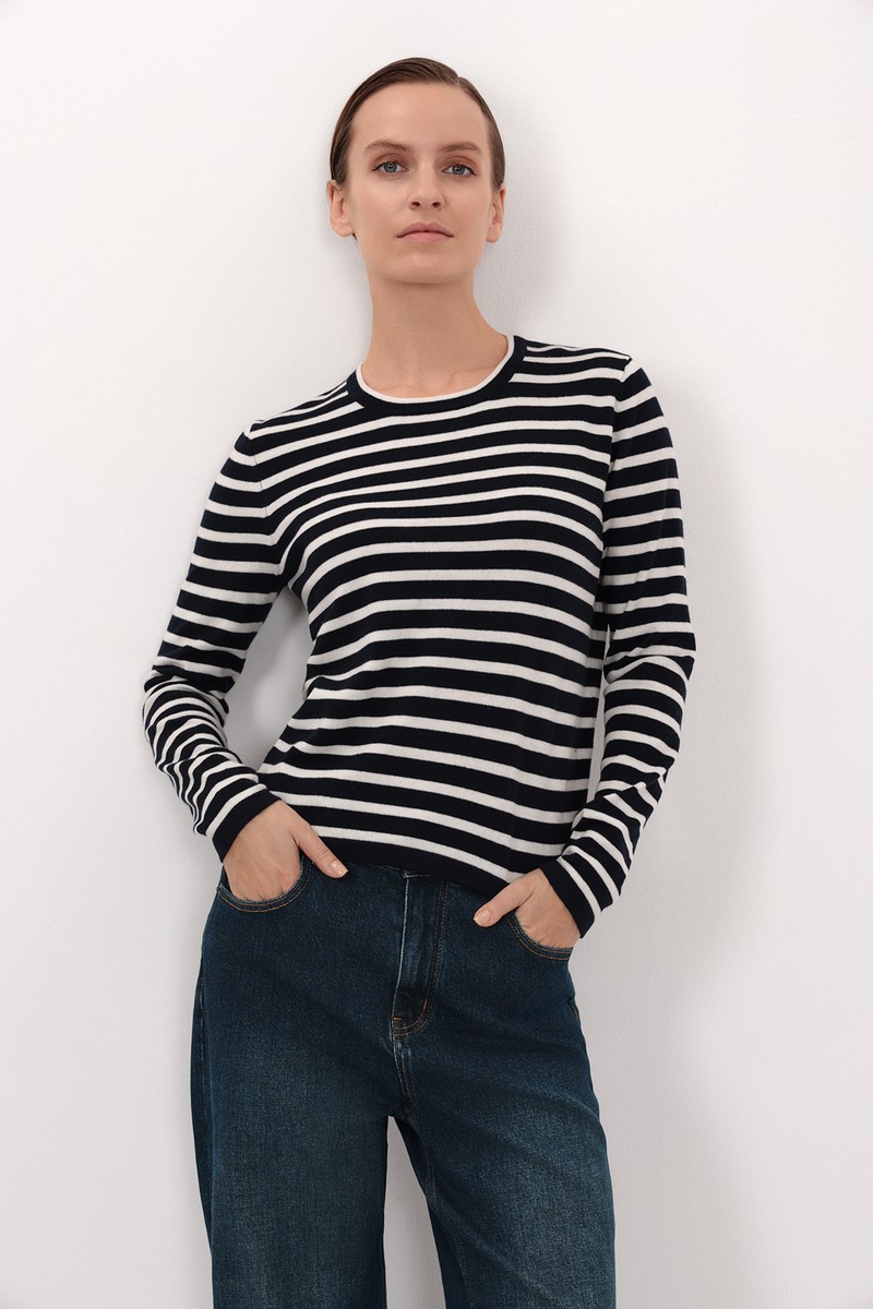 Джемпер VASSA CODE, пол женский, цвет синий