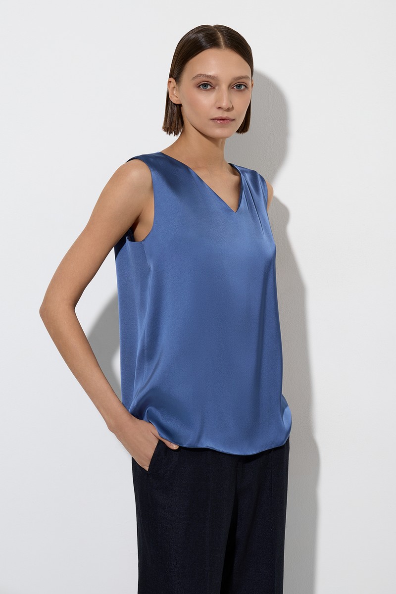 Blouse female БЛУЗКА VASSA&Co Синий