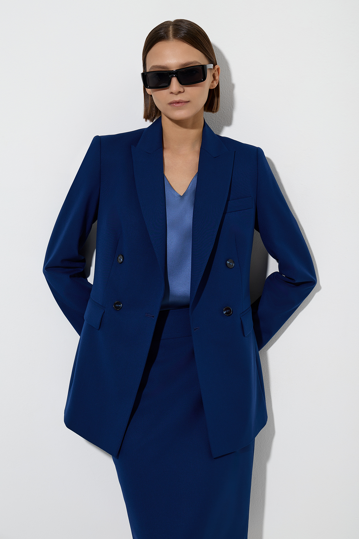 Jacket female ЖАКЕТ VASSA&Co Синий