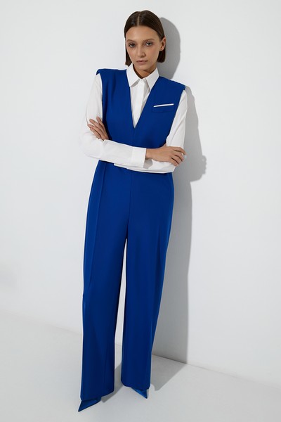 Комбинезон VASSA&Co, пол женский, цвет синий