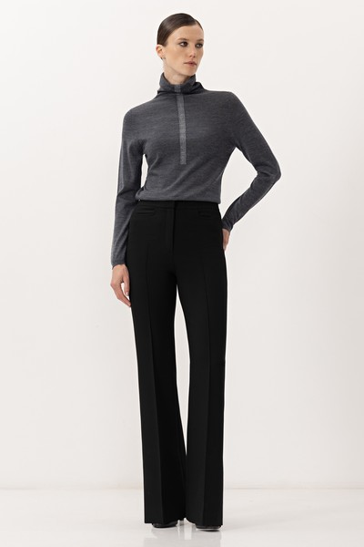 Брюки VASSA&Co, пол женский, цвет черный