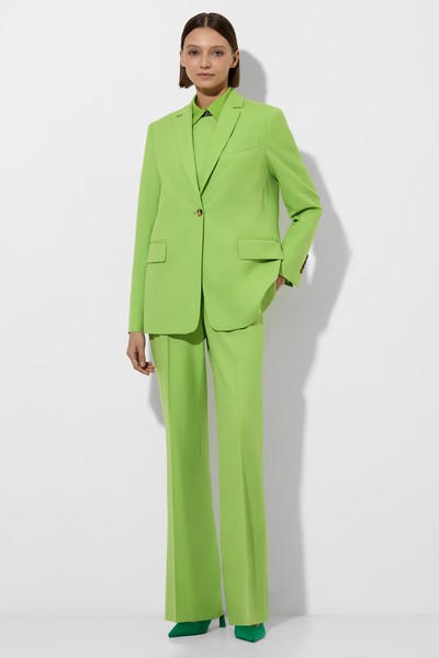 Trousers , пол female, цвет зеленый