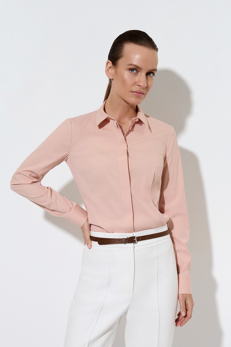 Blouse female БЛУЗКА VASSA&Co Бежевый