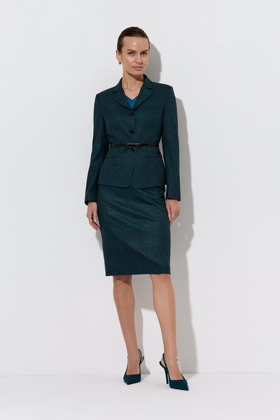 Skirt VASSA&Co, пол female, цвет зеленый