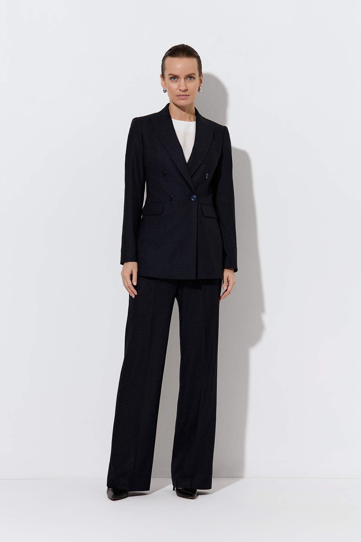 Trousers female БРЮКИ VASSA&Co Синий