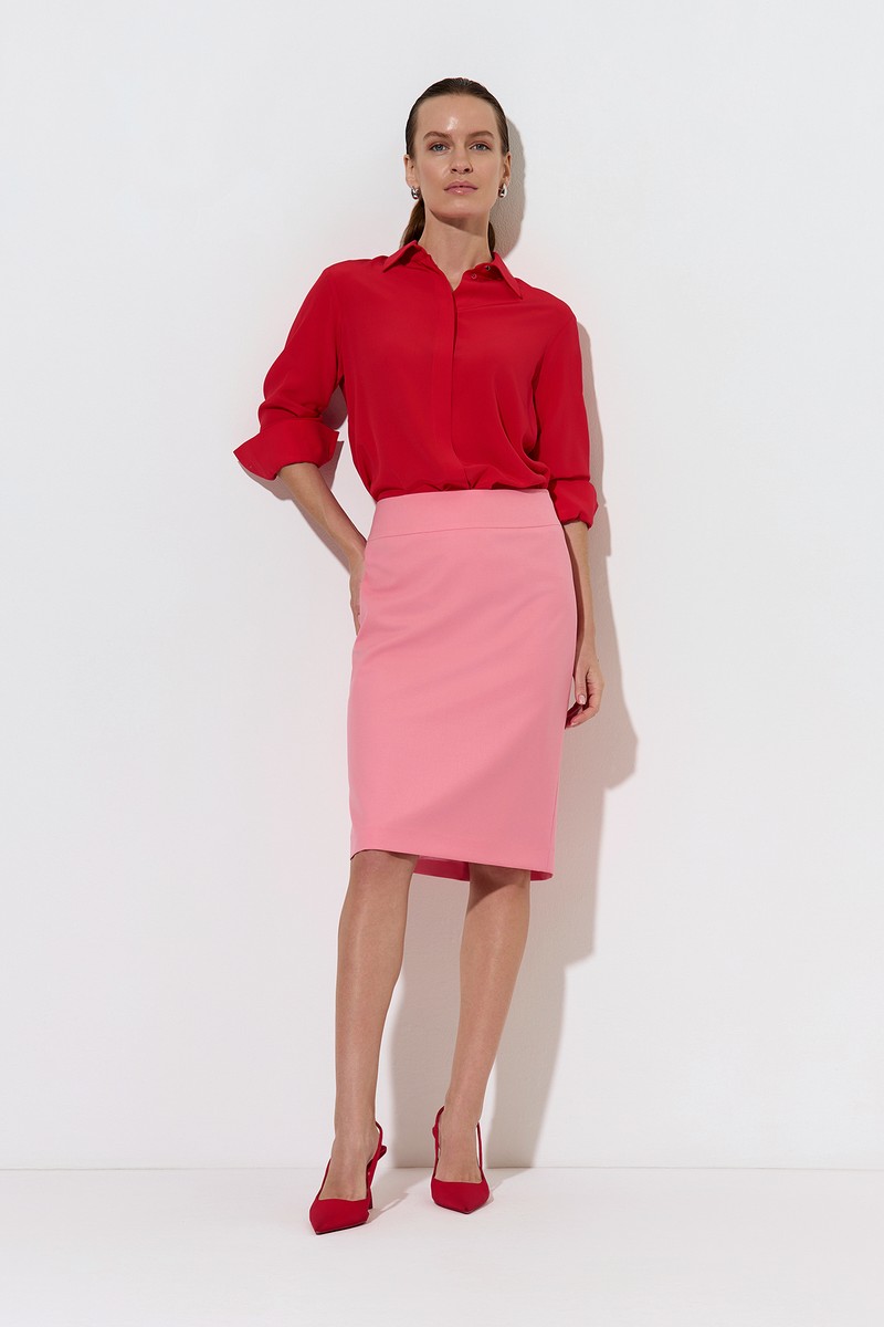 Skirt female ЮБКА VASSA&Co Pink
