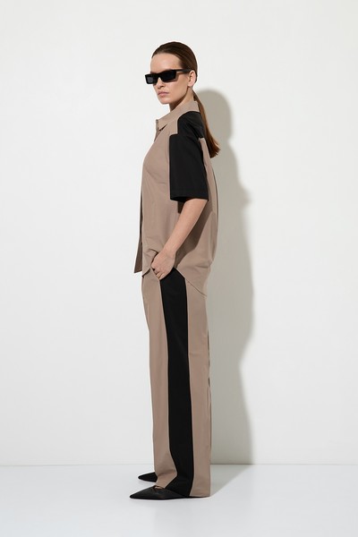 Trousers VASSA&Co, пол female, цвет brown