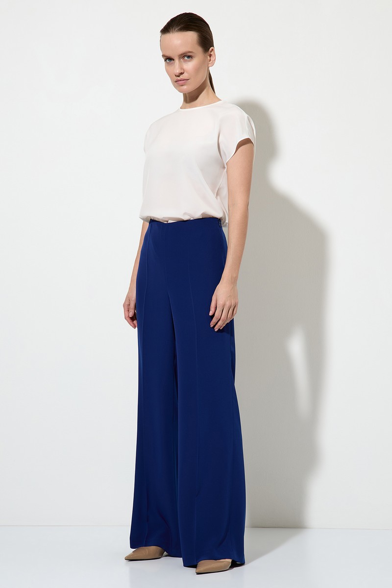Trousers female БРЮКИ VASSA&Co Синий