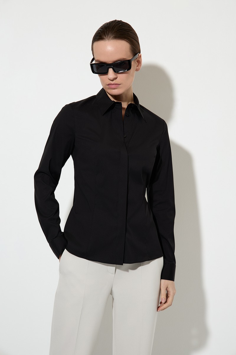 Blouse VASSA&Co, пол female, цвет black