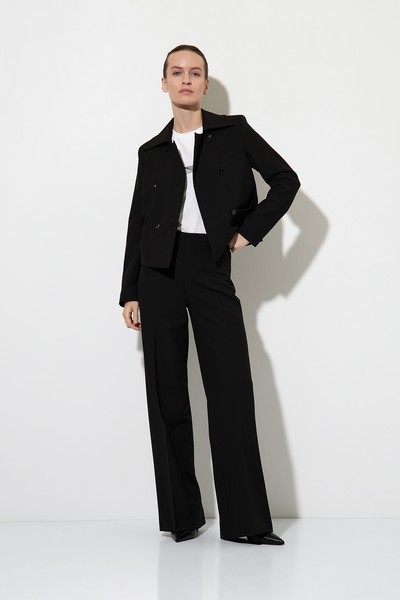 Trousers VASSA&Co, пол female, цвет black