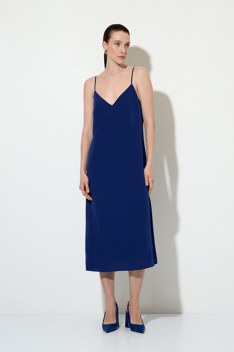 Combination dress female ПЛАТЬЕ VASSA&Co Синий