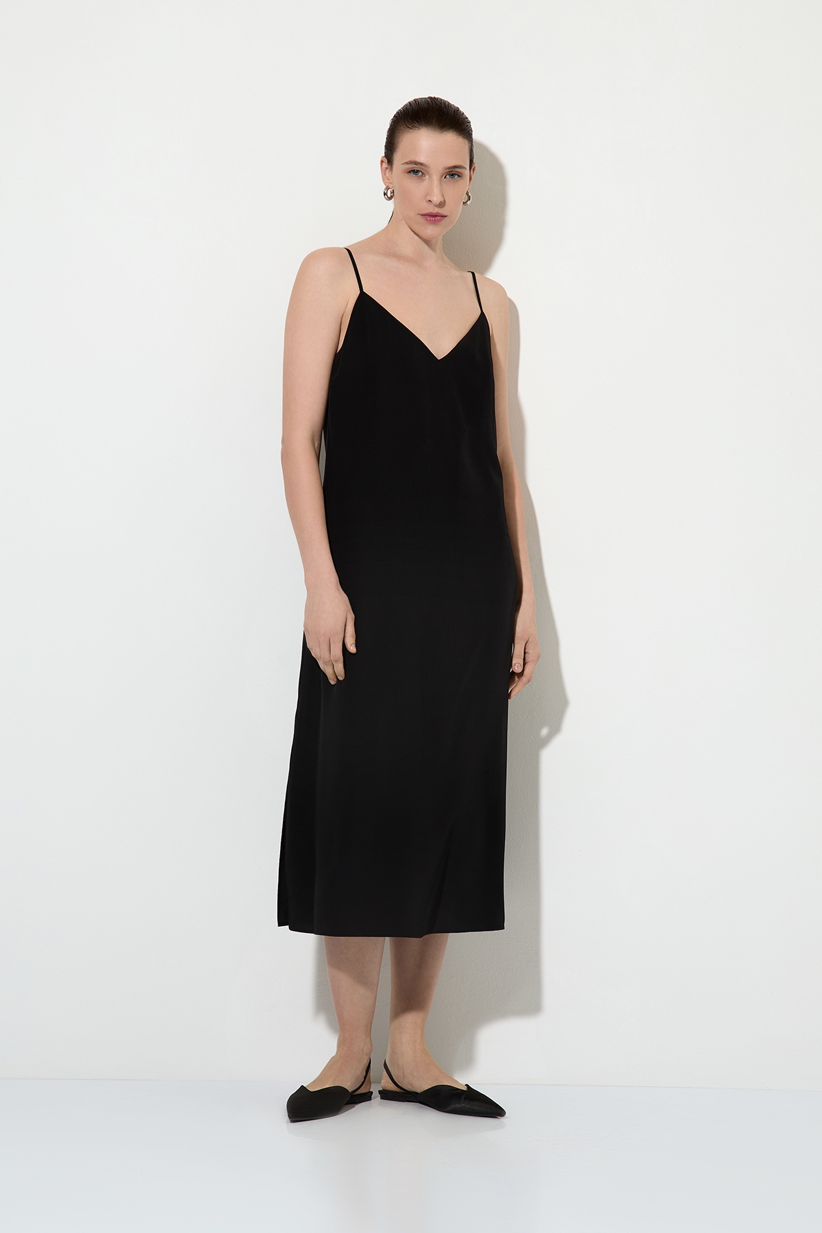 Combination dress female ПЛАТЬЕ VASSA&Co Black
