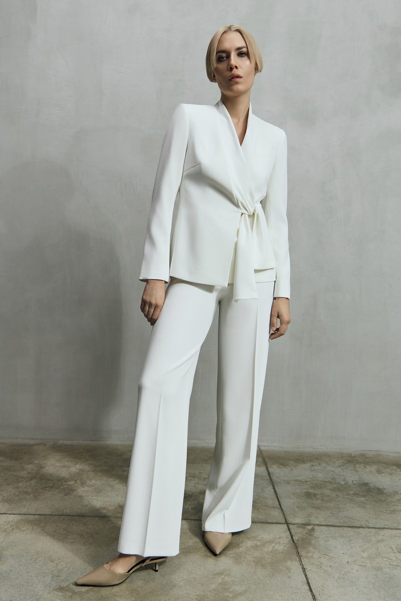 Trousers female БРЮКИ VASSA&Co White