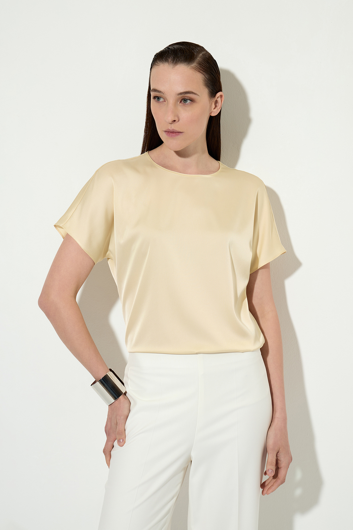 Blouse female БЛУЗКА VASSA&Co Yellow