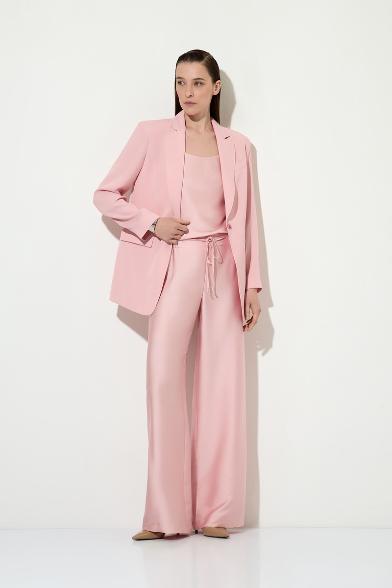 Pajama style pants female БРЮКИ VASSA&Co Pink