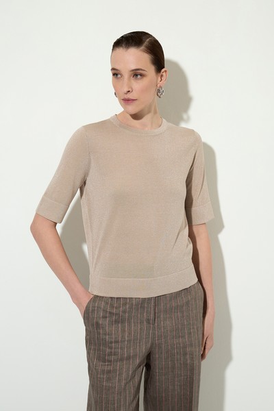 Джемпер VASSA&Co, пол женский, цвет бежевый