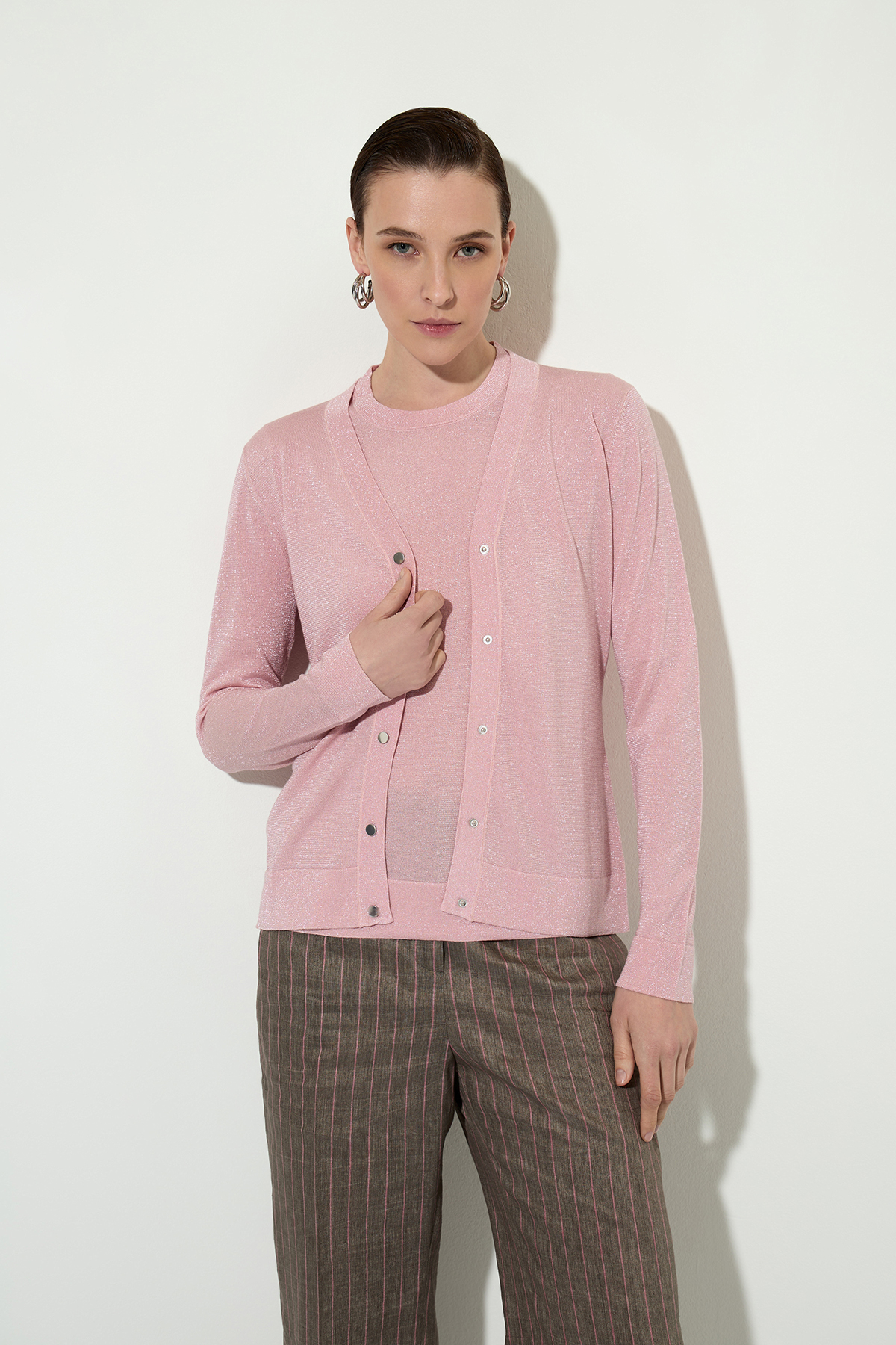 Cardigan female КАРДИГАН ЖЕНСКИЙ VASSA&Co Pink