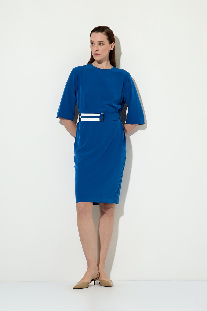 Платье VASSA&Co, пол женский, цвет синий