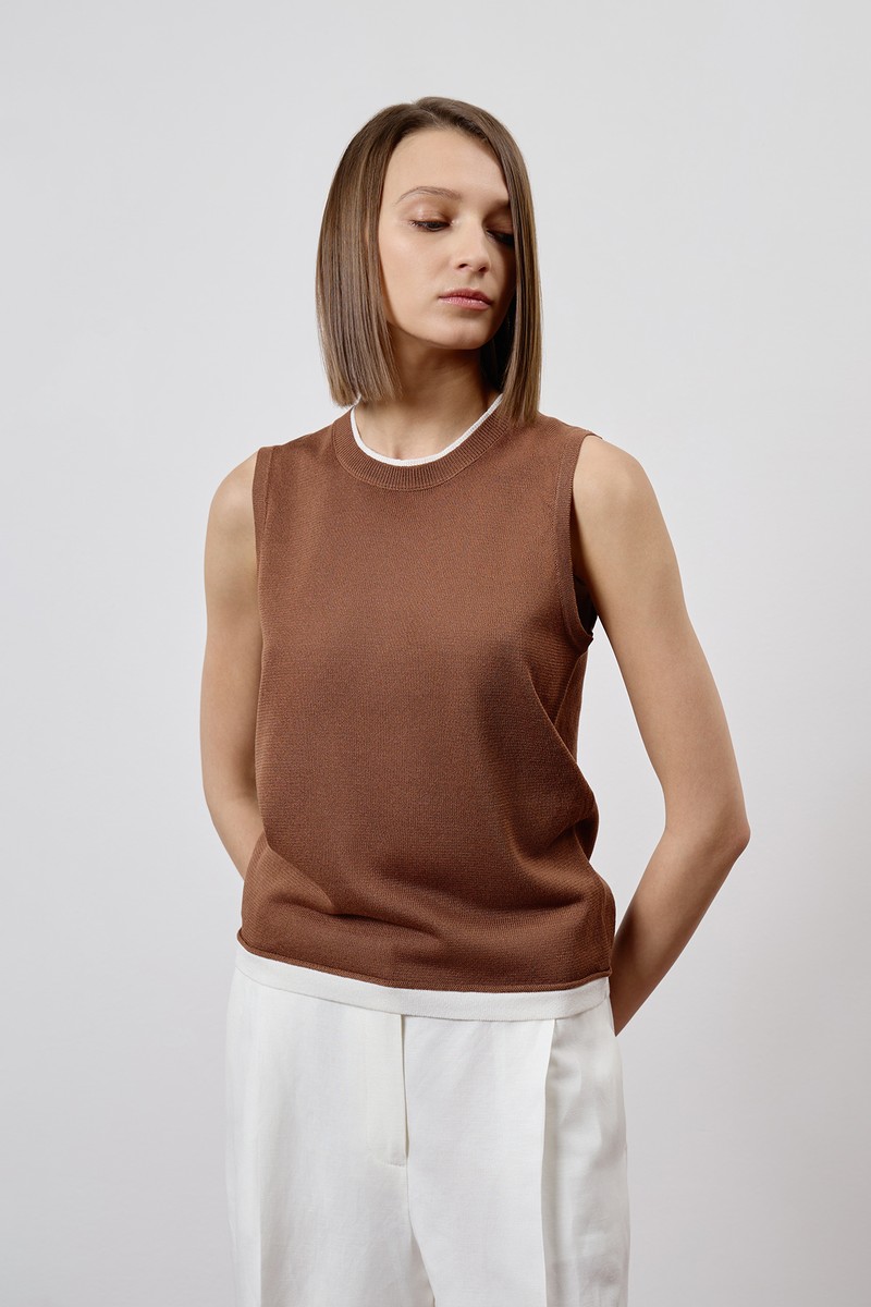 Топ female ТОП ЖЕНСКИЙ VASSA CODE Brown