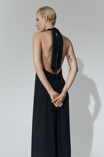 Комбинезон , пол женский, цвет черный