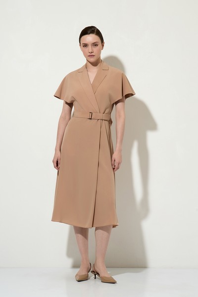 Платье , пол женский, цвет бежевый