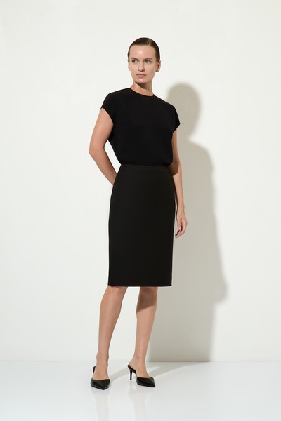 Юбка-карандаш VASSA&Co, пол женский, цвет черный
