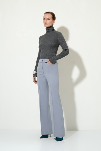 Водолазка с люрексом VASSA&Co, пол женский, цвет серый