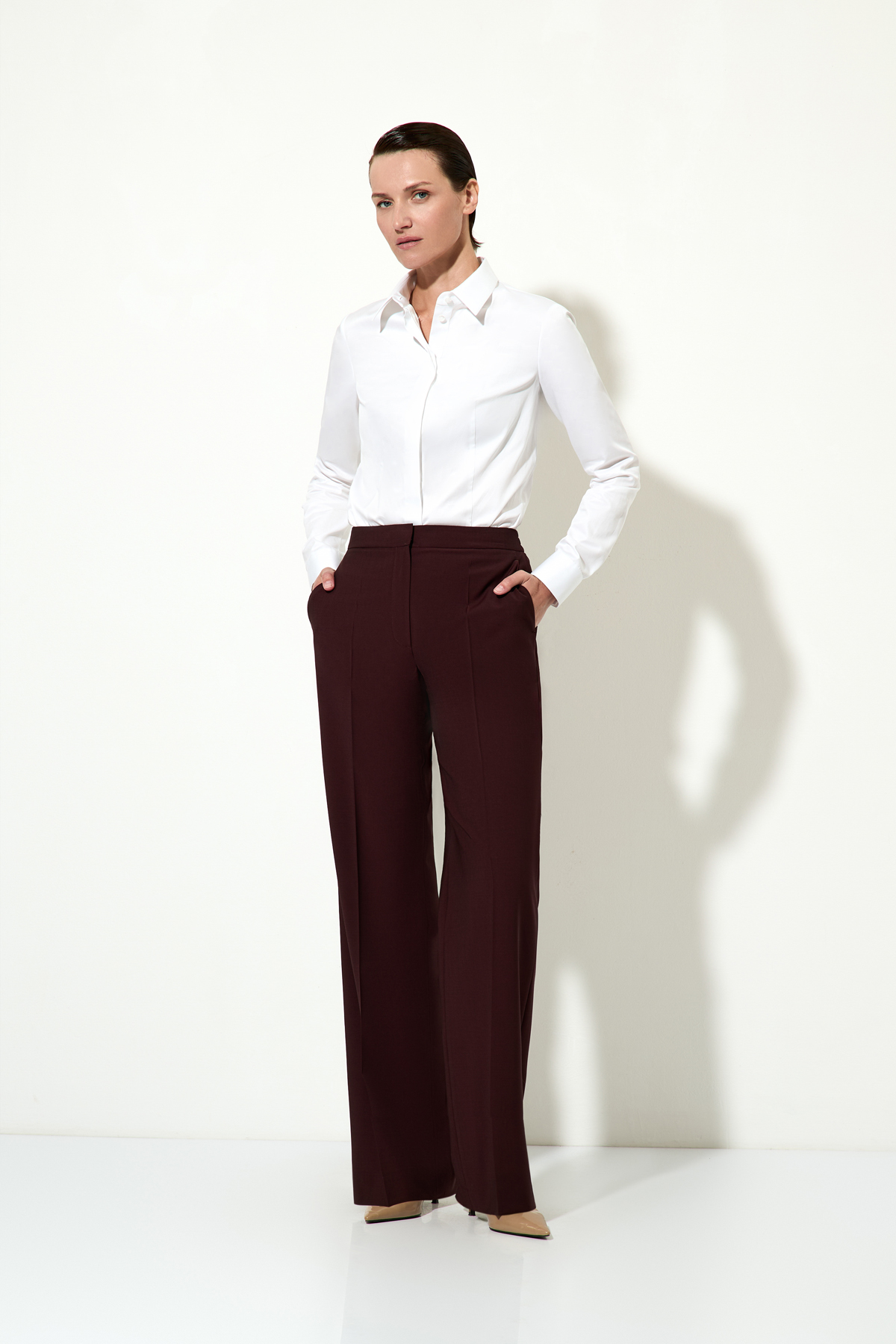 Брюки female БРЮКИ VASSA&Co Burgundy