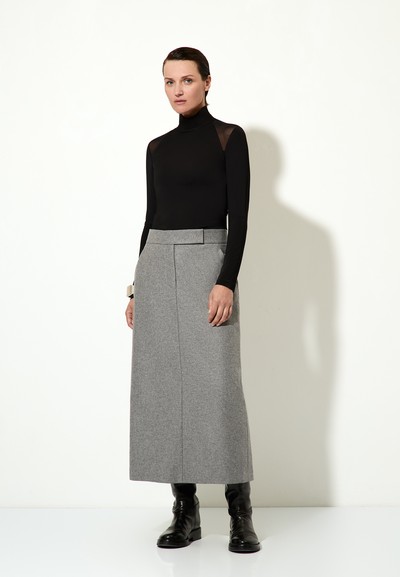 Skirt VASSA&Co, пол female, цвет серый