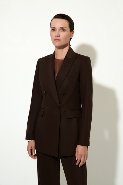 Жакет классический VASSA&Co, пол female, цвет brown