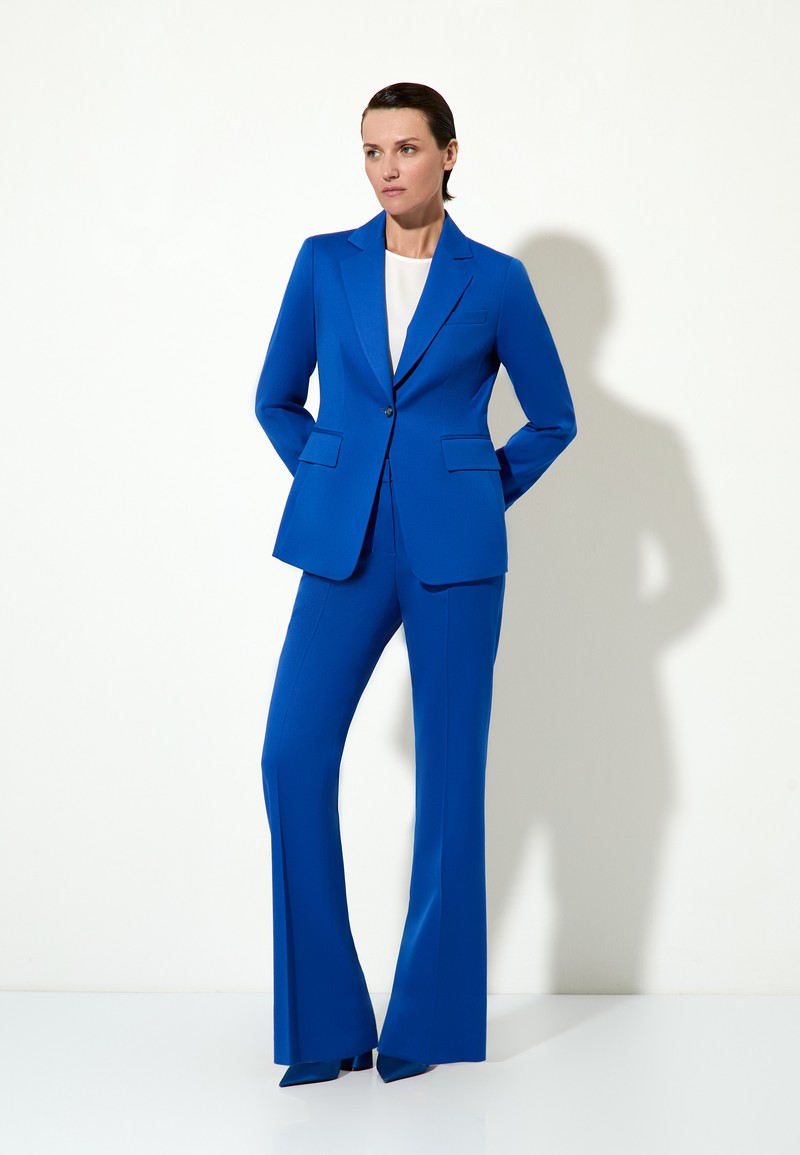 Trousers female БРЮКИ VASSA&Co Синий