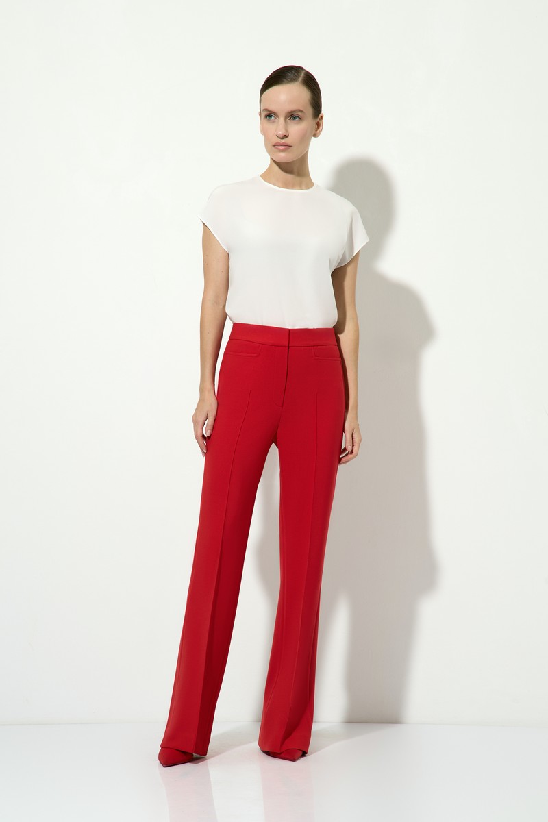 Брюки красные VASSA&Co, пол female, цвет red