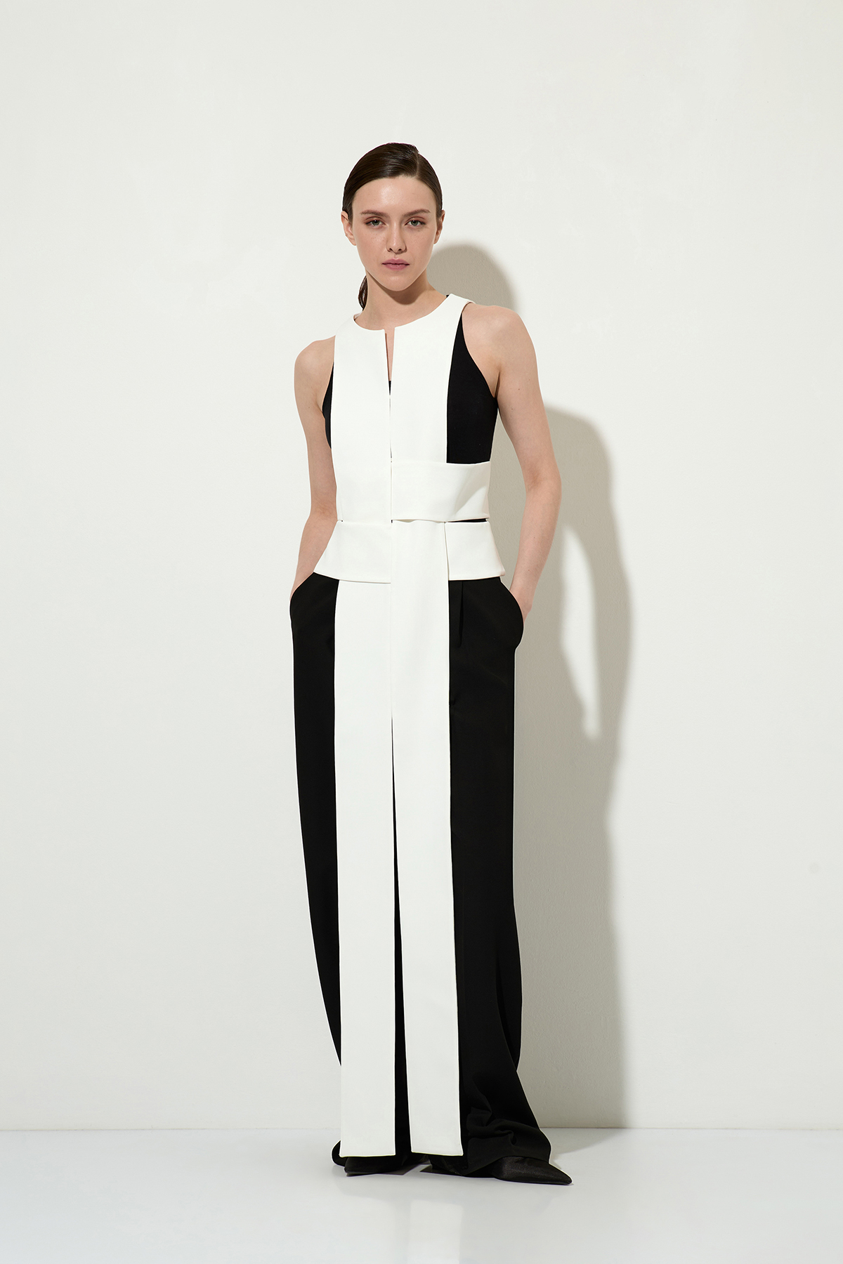 Дизайнерский жилет с эффектом плетения VASSA&Co, пол female, цвет White