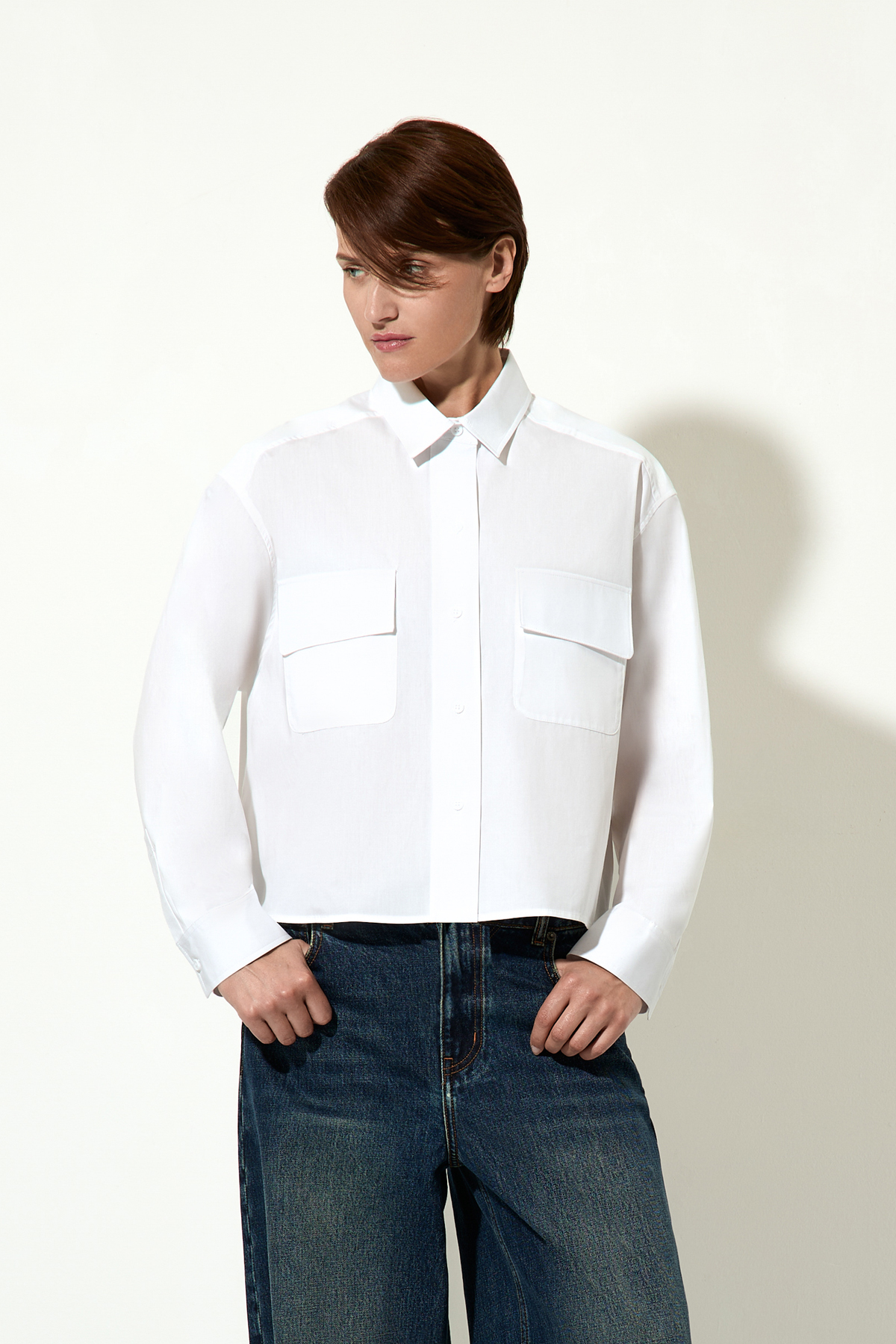 Blouse VASSA CODE, пол female, цвет White
