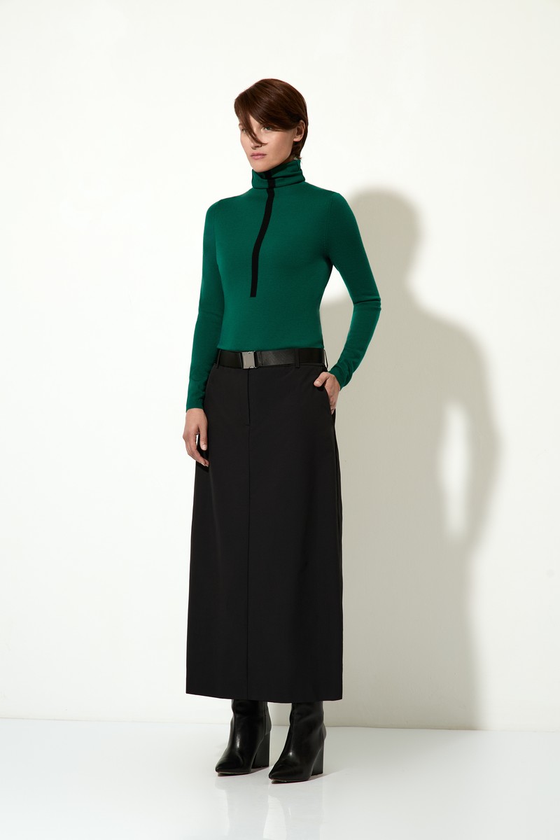 Skirt VASSA CODE, пол female, цвет Black